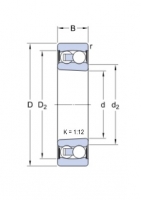 SKF 2213 E-2RS1KTN9/C3 naklápěcí kuličkové ložisko