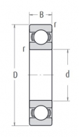 NSK 626 MC5E (626 C3) kuličkové ložisko