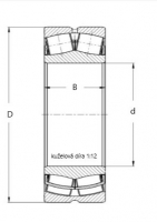 ZKL 23222 CKW33J soudečkové ložisko
