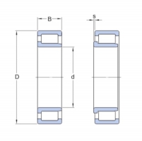 SKF NJG 2309 VH/C3VB027 válečkové ložisko