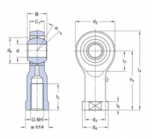 SKF SILKAC 10 M kloubová hlavice