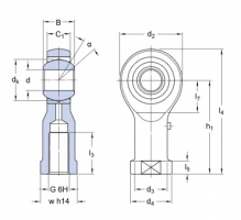 SKF SIKAC 8 M kloubová hlavice