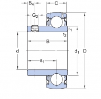 SKF YAT 203-010 upínací ložisko