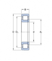 SKF NUP 210 ECNJ/C3 válečkové ložisko