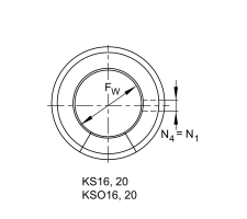 INA KS 20-PP lineární kuličkové ložisko