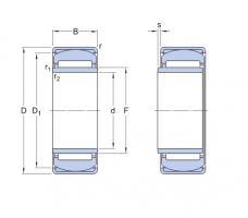 SKF PNA 17/35 jehlové naklápěcí ložisko