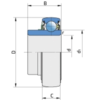 FKL LS 205 FS upínací ložisko