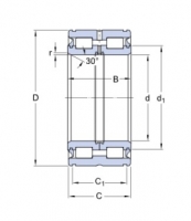 SKF NNF 5004 ADB-2LSV válečkové ložisko